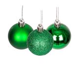 50 mm/9 stuks kerstballen onbreekbaar donkergroen, kerstboomdecoraties, balornamenten, ballen, hangende kerstdecoraties, vakantiedecoratie - glanzend, mat, glitter