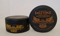 THE BARBER MAN Eagle Force Wax 2 x 150 ml - Aquatic Design - Ultra Shine - Maximum Strong - Cire pour cheveux - Cire coiffante - Cire fraîche pour cheveux