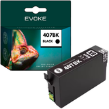 Evoke Compatible Ink for Epson 407XL 407L T07U1 Black 45ml 2830 Pages Workforce Pro Wf-4745Dtwf