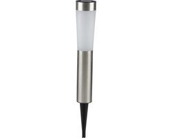 Grundig LED Solar Tuinlamp - RVS - 7.5x56cm - 2 Lichtpunten