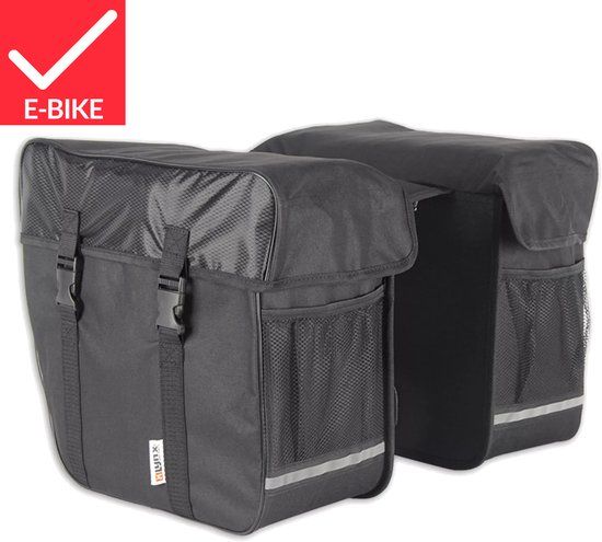 Lynx Dubbele Fietstas Olympic Double Zwart 35 Liter