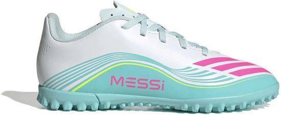 adidas F50 Messi Club TF Voetbalschoenen Unisex Geel/Lichtblauw/Roze/Wit