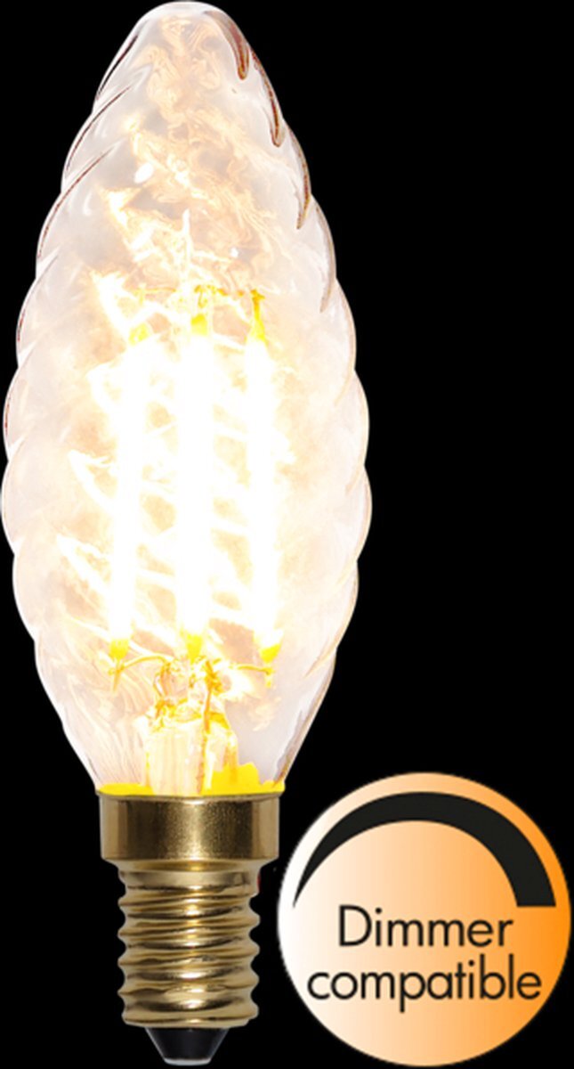 Star Trading LED Kaars lamp lichtbron - E14 - Dimbaar - Super Warm Wit <2200K - 4 Watt - vervangt 40W Halogeen
