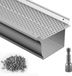 VEVOR Dakgootbeschermer 5" Breed Aluminium Bladfilter Diy Dakgootafdekking 13 Stuks 500ft Totale Lengte 0,4 Cm Gatdiameter en 0,05 Cm Dikke Raptor Dakgootbeschermer Geschikt