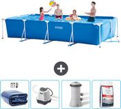 Intex Rechthoekig Frame Zwembad - 450 x 220 x 84 cm - Blauw