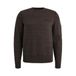JACK & JONES CORE regular fit gebreide gemêleerde trui - donkerbruin