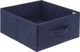 5five Opbergmand/kastmand 14 liter donkerblauw polyester 31 x 31 x 15 cm