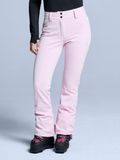 Poederbaas Skibroek Dames - Stretch Softshell Powder Rose - Maat S