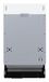 Wiggo WD-B4126E(W) - Inbouw Vaatwasser - 45 cm - 9 Couverts - 6 Programma's - RVS