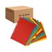 Westcott Register voor ordners A4 (verpakking van 10 stuks), tabbladen voor DIN A4-ordners, 10 gekleurde tabs in 5 kleuren als order-organizer, robuust 160 g/m² met Euro-perforatie, E-1733312 00