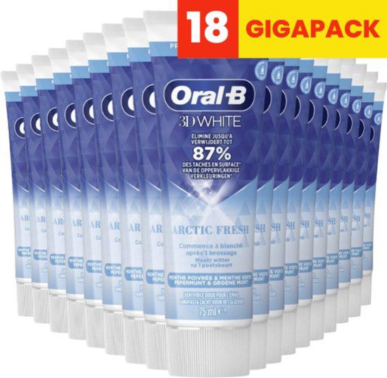 Oral-B 3D White Arctic Fresh Tandpasta 18 x 75 ml