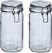 Zeller Weckpotten/inmaakpotten - 2x - 750 ml - glas - met beugelsluiting - D10 x H15 cm