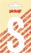 Pickup Plakletter Nobel 90 mm wit S