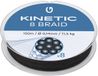 Kinetic Cyber 8 Gevlochten Poisson 150 M Zwart 0.350 mm