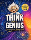 Think Like a Genius: Brain Games, Logic Puzzles, IQ Challenges, Word Searches, Sudoku, Riddles, and Creative Thinking Activities for Gifted Kids Ages 3–5