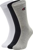 Champion 3 paar crew sokken maat 43-46 unisex wit/grijs/zwart