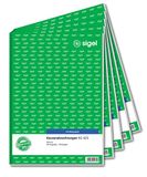 SIGEL KG425/5 kassabonatie A4, 2 x 50 vellen, 5-pack