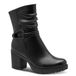 Marco Tozzi Dames Enkellaarsje 2-25430-47 Zwart Synthetisch Blokhak Ritssluiting 39 EU