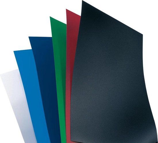 GBC Omslag A4 Polyopaque 300Mic Blauw (100)