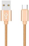 Metalen Samsung Metalen kabel, nylon, type C, voor Samsung Galaxy Buds Smartphone Android oplader, 3 stuks