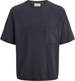 JACK & JONES JPRBLULEON KNIT CREW NECK SS Heren Gebreide Truien S Katoen Blauw Nacht