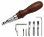 Ensemble de 7 outils en cuir pour travaux de précision, comprenant un outil de rainurage, un outil de bordure et un outil de chanfreinage