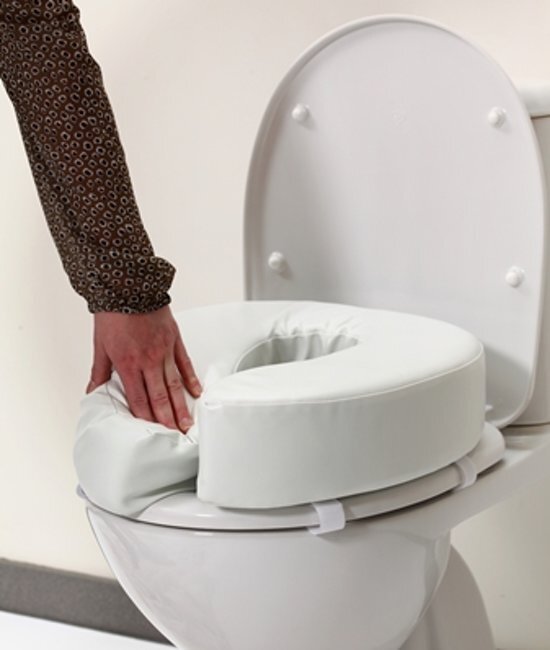 Adhome Toiletkussen voor gewoon toilet - zacht vinyl 10 cm