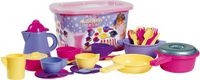 Androni Giocattoli Speelgoed servies in opbergbox - Kleurrijk kinderservies