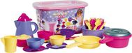 Androni Giocattoli Speelgoed servies in opbergbox - Kleurrijk kinderservies