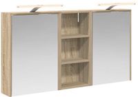 vidaXL Badkamerkastenset 3 st 116 x 16 x 62,5 cm Bewerkt hout