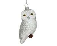 Decoris Uil kunststof L6,8b5,6h10,4 cm wit