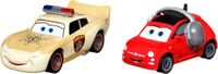 Mattel Disney and Pixar Cars On the Road Lightning McQueen Deputy Hazard & Bella Cadavre 2-Pack