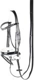 Harry's Horse Hoofdstel Chique bruin full - Leer - Trens - Paard