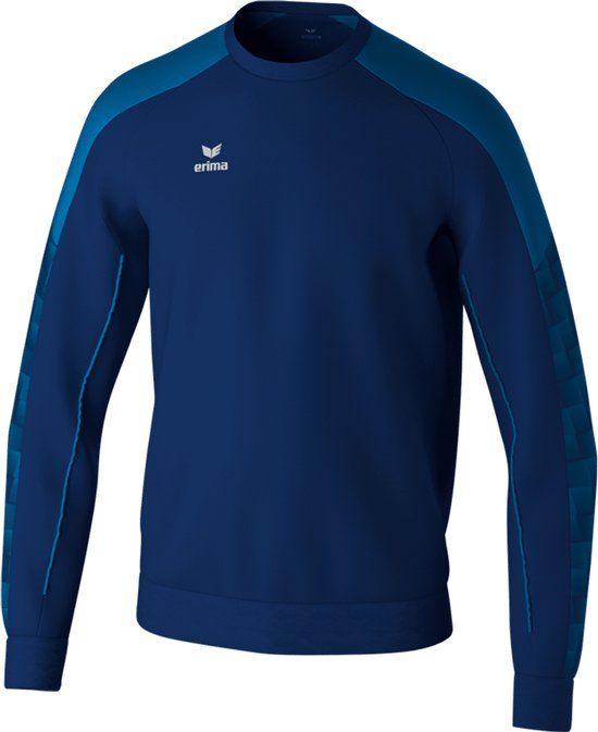 Erima Evo Star Sweatshirt Heren - Marine / Hemelsblauw - Maat L