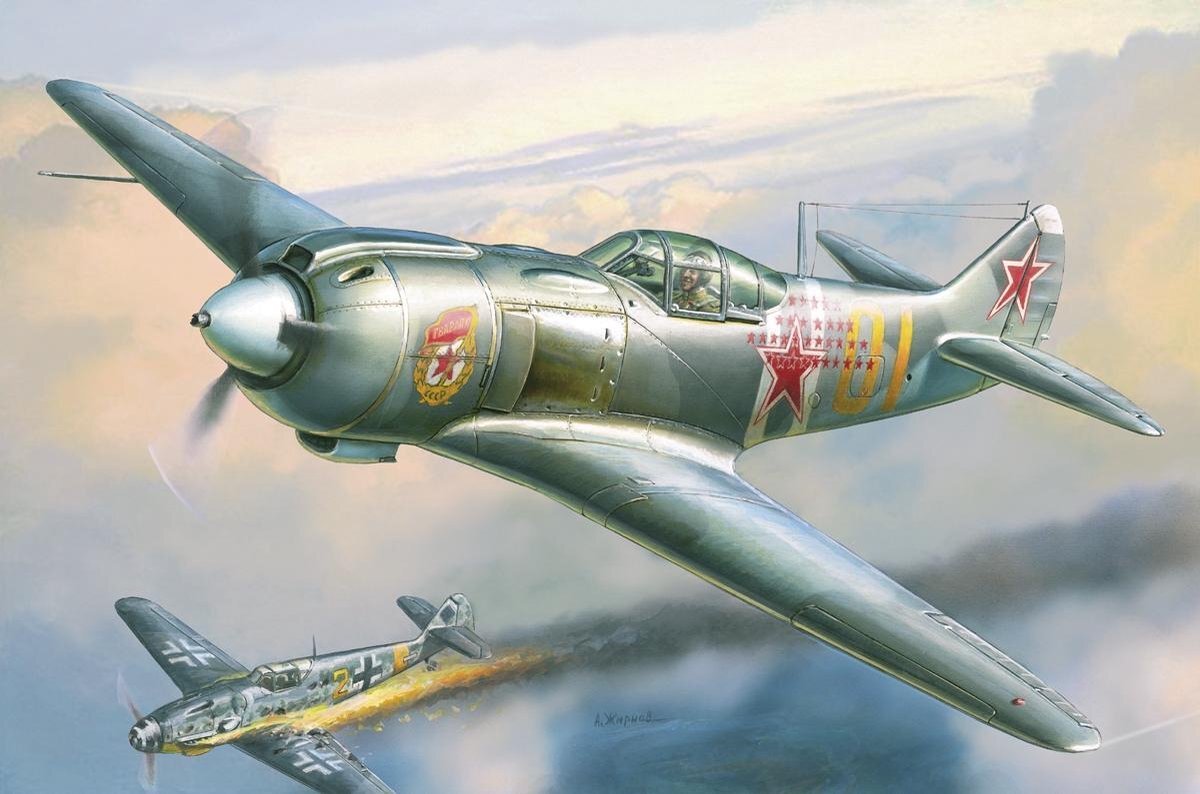 Zvezda 500784801 - 1:48 WWII Soviet Jäger LA-5FN