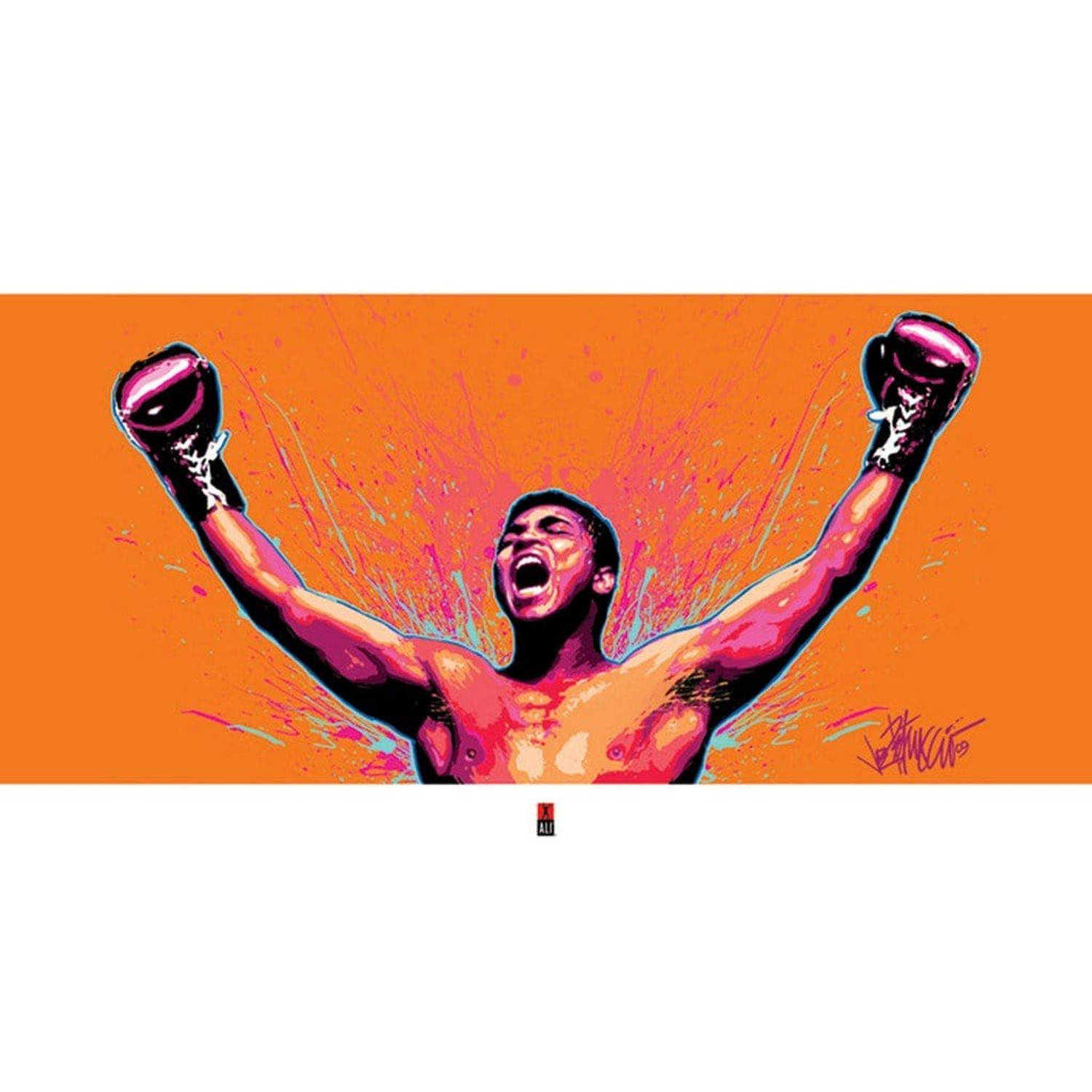 Pyramid muhammad ali loud kunstdruk 80x60cm