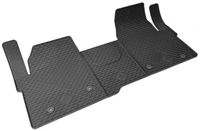 Walser DirtGuard rubberen voetmatten geschikt voor Ford Tourneo Custom V710 (NXN) 2024-Vandaag - VW Caravelle T7 2024-Vandaag - Ford Transit Custom V710 (NRN) 2023-Vandaag