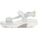 Gabor Rollingsoft Sandales en cuir nacré femme