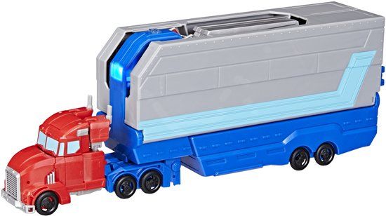 Hasbro Transformers EarthSpark Optimus Prime Battle Trailer Robot Speelgoed