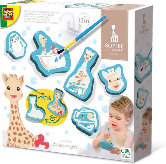 SES Creative Sophie la girafe - Kleuren met Water in Bad