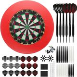KOTO darts KOTO Gold Label + PU Surround + 2 Sets KOTO Dartpijlen - 90-Pieces - Dartset Rood