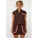 Ydence Bruin Regular Fit Casual Short