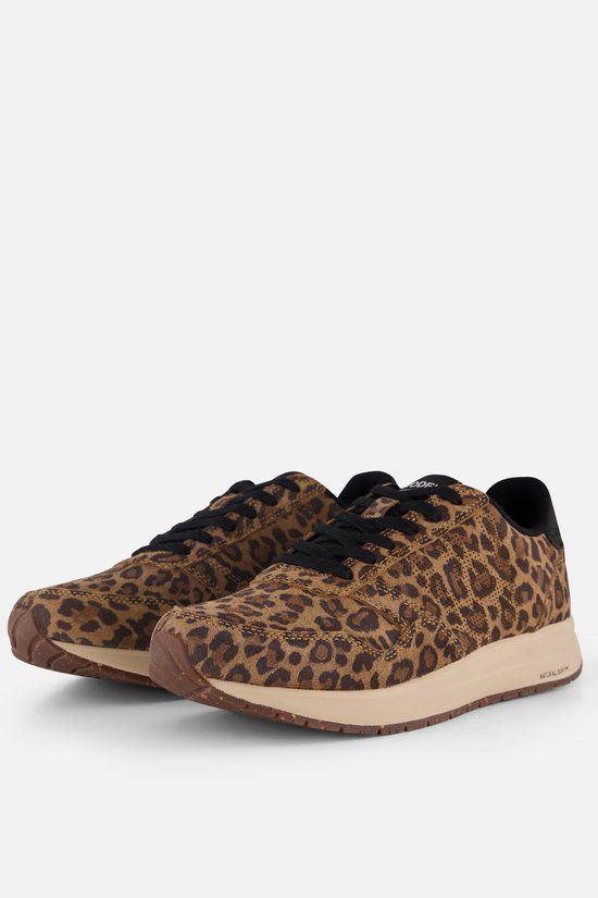 Woden Nicoline Leo Sneakers Vrouwen Leer Rubber Bruin