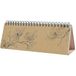 SIGEL 7J902 Tischkalender Jolie 2027, 1/2 A4 quer, Black Magnolia, Hardcover: 2 Seiten = unten Woche / oben Planungsseite, 100 g/m², 126 S., FSC-zertifiziert, vegan