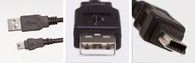 MicroConnect USB A naar Mini-B Kabel - 1.8m - Zwart