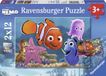Ravensburger Disney Finding Nemo. Nemo ontsnapt- Twee puzzels van 12 stukjes - kinderpuzzel