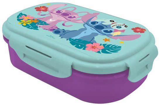 Lilo & Stitch Lunchbox met Bestek - Paars