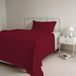 Italian Bed Linen Beddengoedset Natural Colour, bordeaux/crème, Frans bed