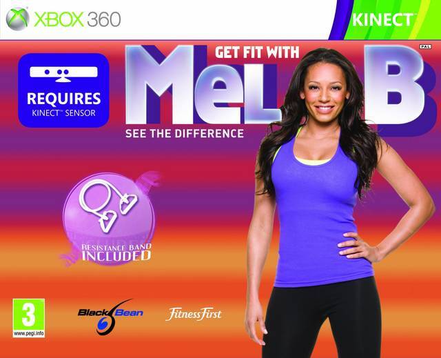 Black Bean Games Get Fit with Mel B (Kinect) + Resistance Band Xbox 360