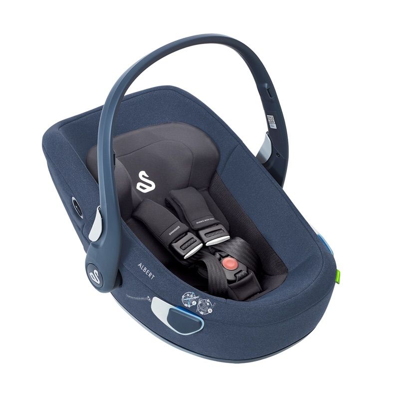 Swandoo Albert i-Size Autostoel - Blueberry Blauw - 40-85 cm